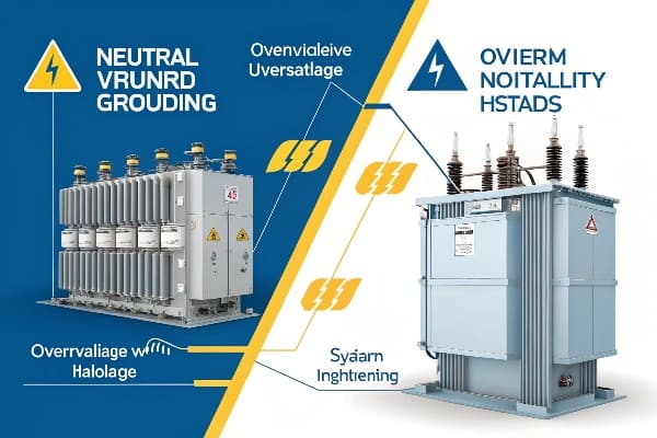 Neutral grounding in transformer