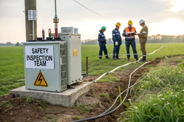 Transformer grounding installation