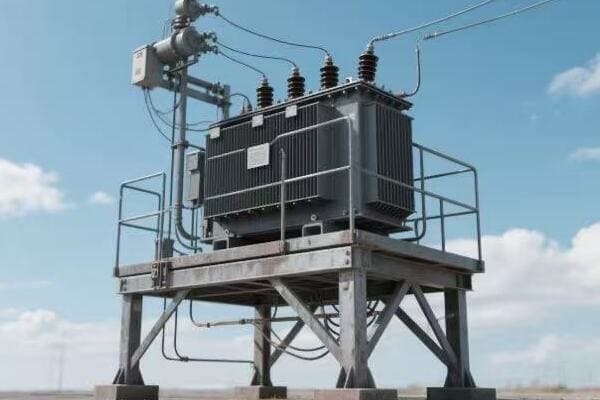 Basic layout of a pad mounted transformer diagram