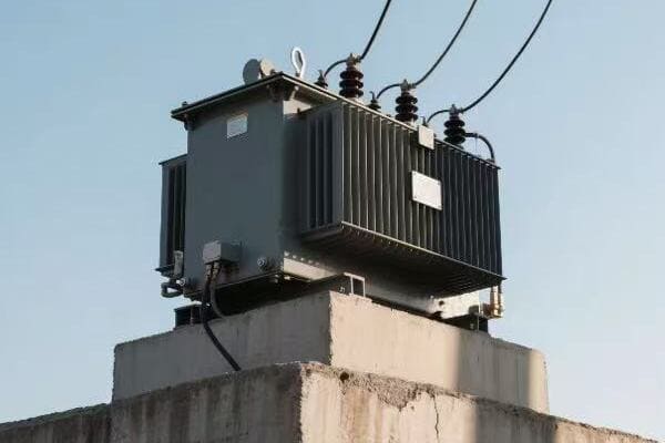Labeled transformer components diagram