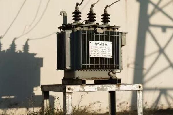 Side-by-side comparison of diagram and actual transformer