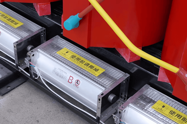 Dry type transformer safety features