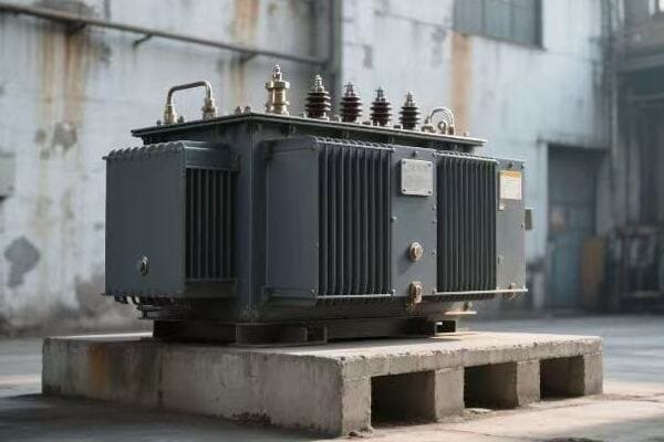 Transformer schematic with safety symbols