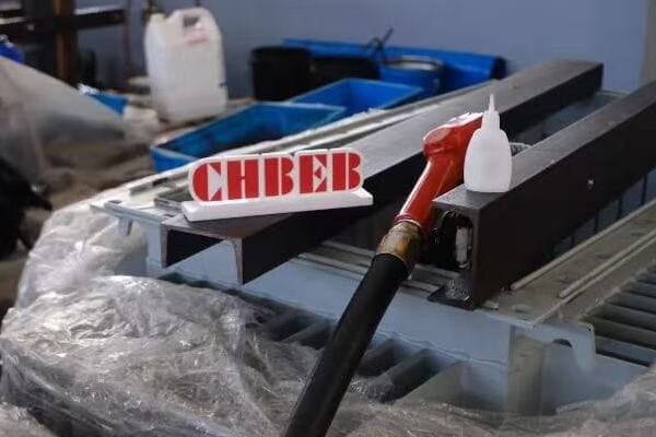 Image of CHBEB's pad-mounted transformer installed in a Middle Eastern housing complex