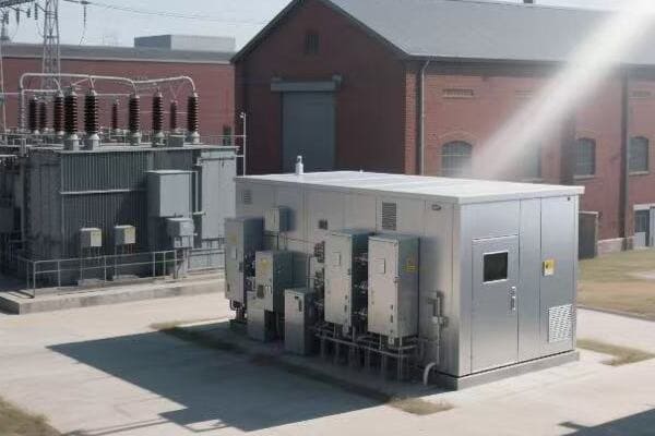 Infographic comparing key features of compact and conventional substations
