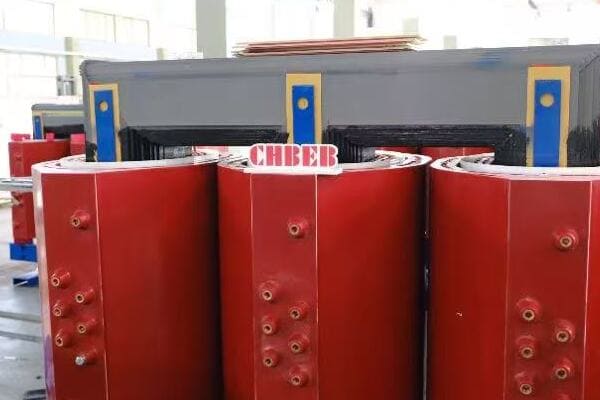 Image of a dry type transformer installed in a LEED-certified building