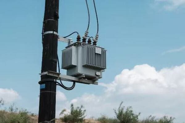 Thermal image of an overheating transformer