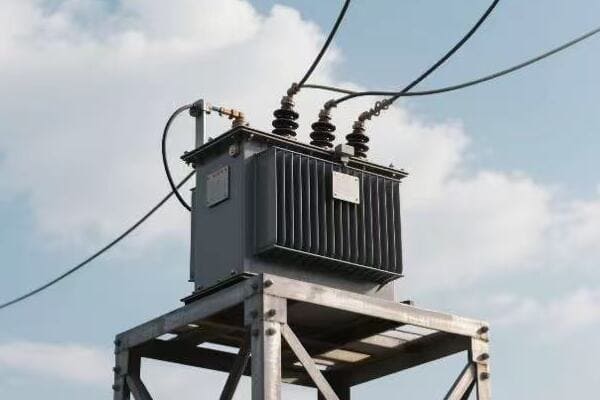 Cutaway view of a pad mounted transformer