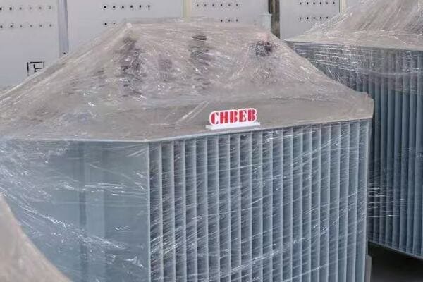 Image of a pad mounted transformer installed in a residential area