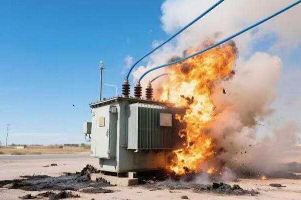 Graph showing transformer overload vs. temperature rise
