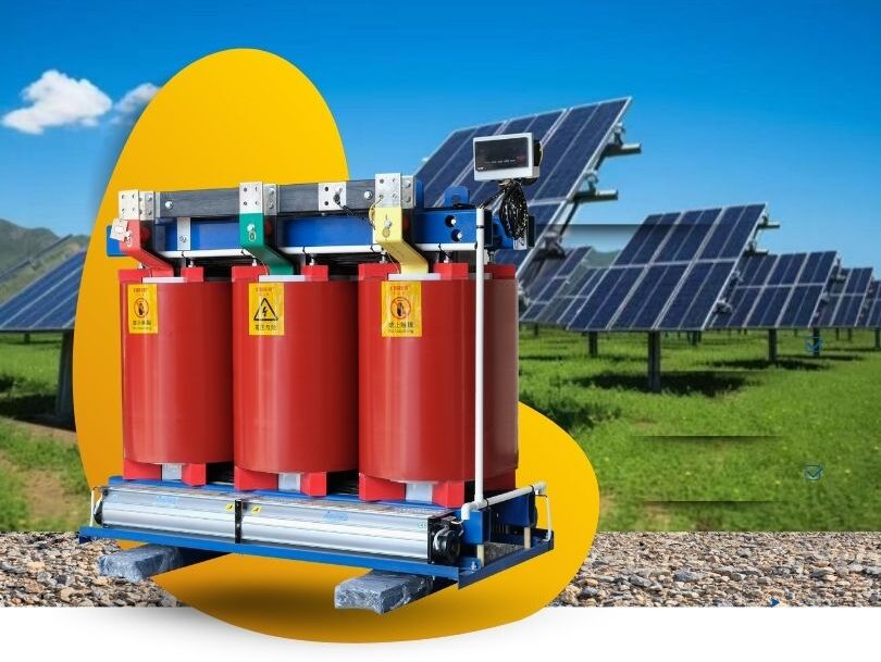  dry type transformer installation in solar farm