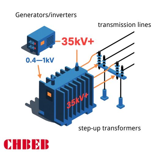generator to 35kV transmission schematic