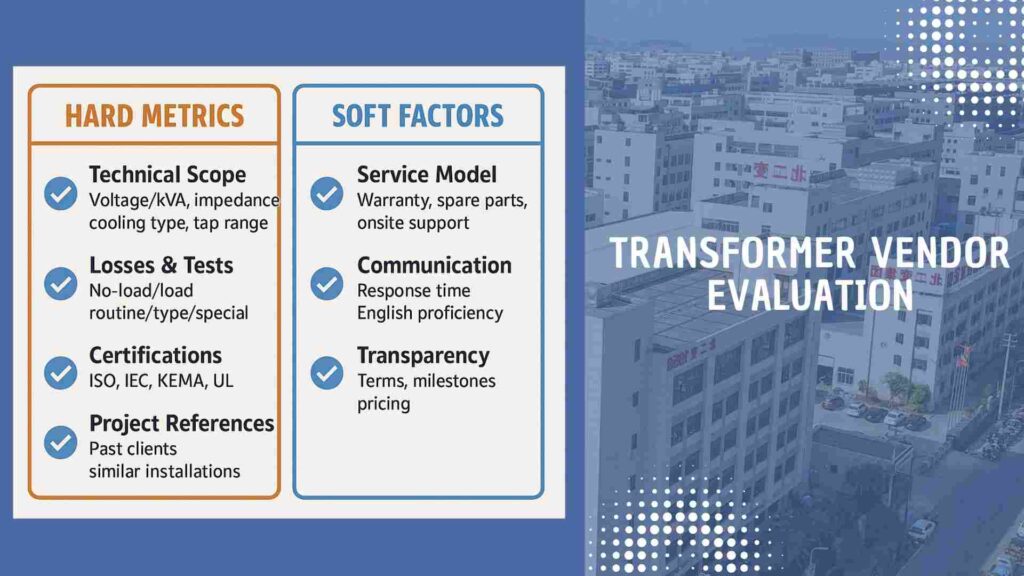 supplier evaluation infographic
