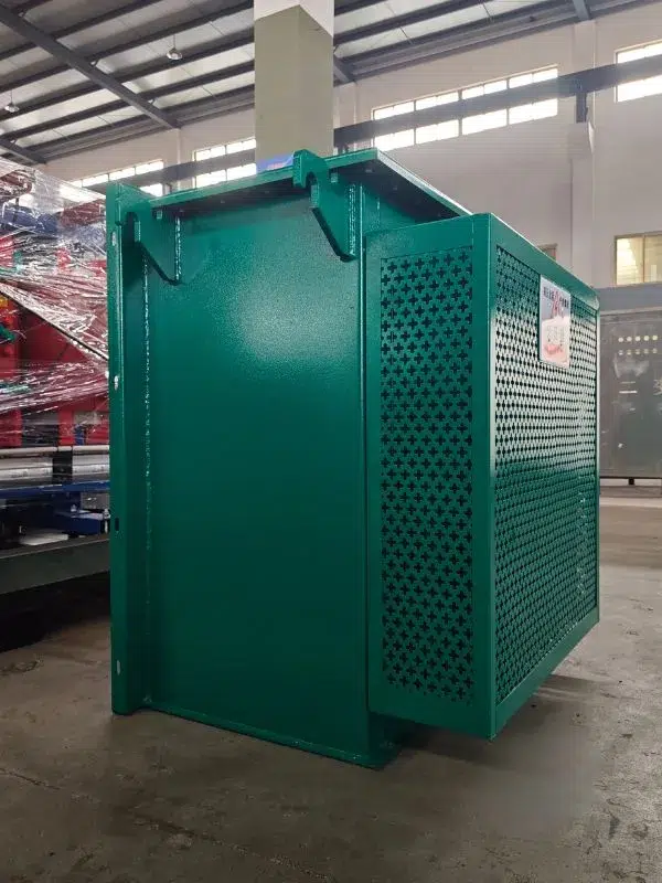 225 kVA three phase pad mounted transformer steel enclosure factory view