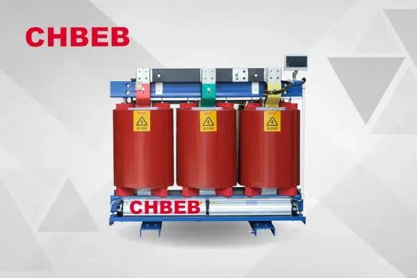 Dry-type distribution transformer with natural or forced air cooling for indoor applications
